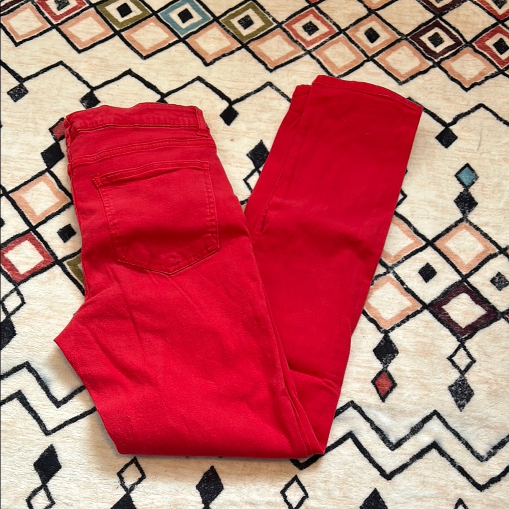 Women's Red Jeans